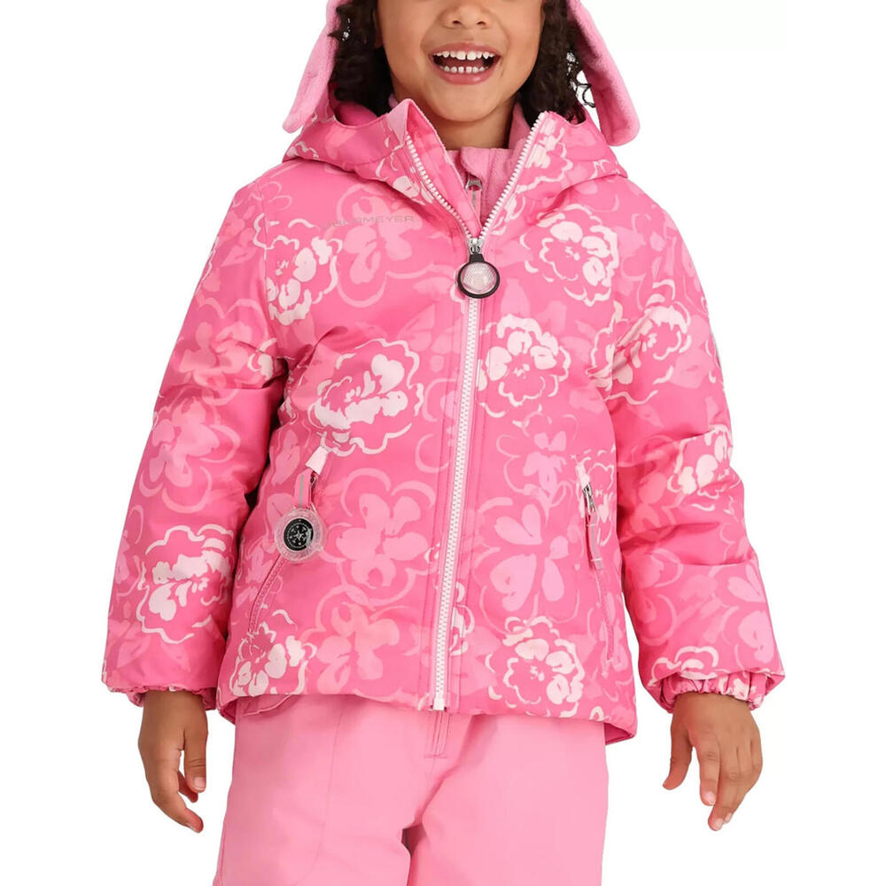 NWT Obermeyer Kid's Ashor Insulated Snow Jacket, Toddler Size 4 Peony Puffs